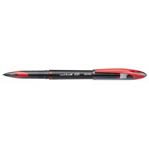 Liquid ink ballpoint pen Uni-Ball Air Micro UBA-188-M Red 12 Units