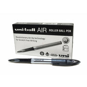 Liquid ink ballpoint pen Uni-Ball Air Micro UBA-188-M Black 12 Units