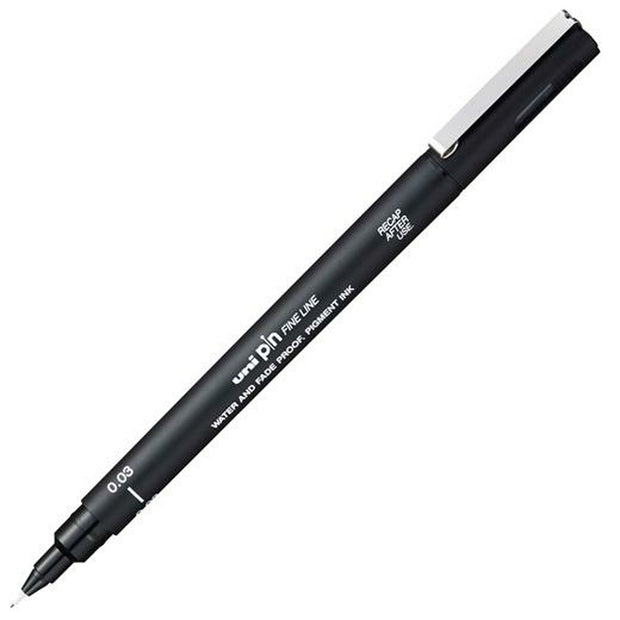 Permanent marker Uni-Ball  PIN003-200(S) Black (12 Units)