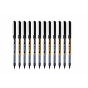 Liquid ink ballpoint pen Uni-Ball Rollerball Eye Broad UB-150 Black 12 Units