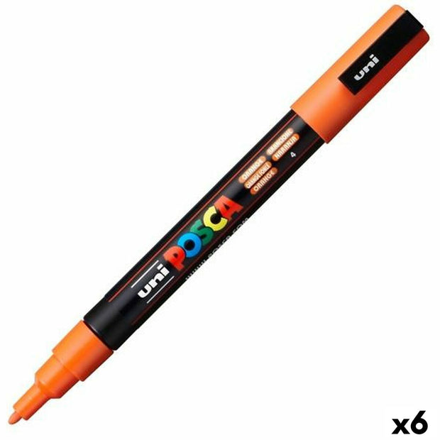 Marker POSCA PC-3M Orange 6 Units