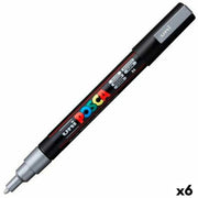 Marker POSCA PC-3M Silver 6 Units