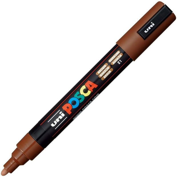 felt-tip pens POSCA PC-5M Brown 6 Units