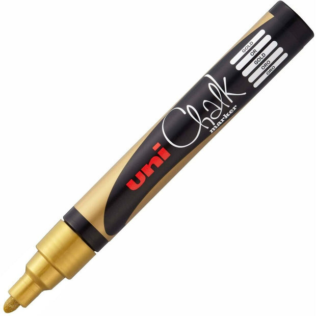 Liquid chalk marker Uni-Ball 4095 Golden 6 Units