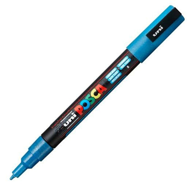 Marker POSCA PC-3ML Glitter Light Blue 6 Units