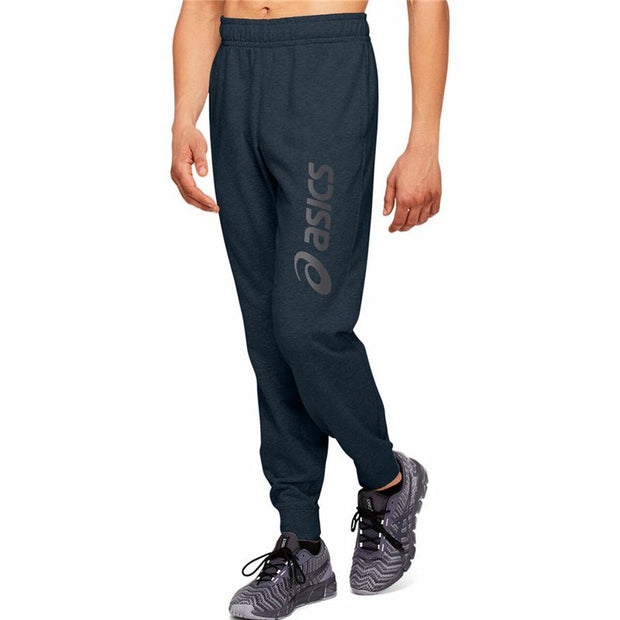 Lange Sporthose Asics Big Logo Dunkelblau Herren