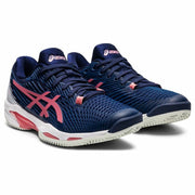 Tennisschuhe für Frauen Asics Solution Speed FF 2 Dunkelblau