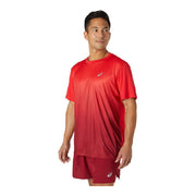 Herren Kurzarm-T-Shirt Asics Kasame Rot