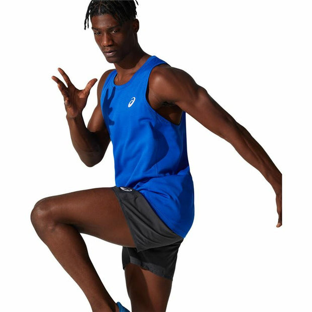 Tanktop Mann Asics Core Singlet Blau