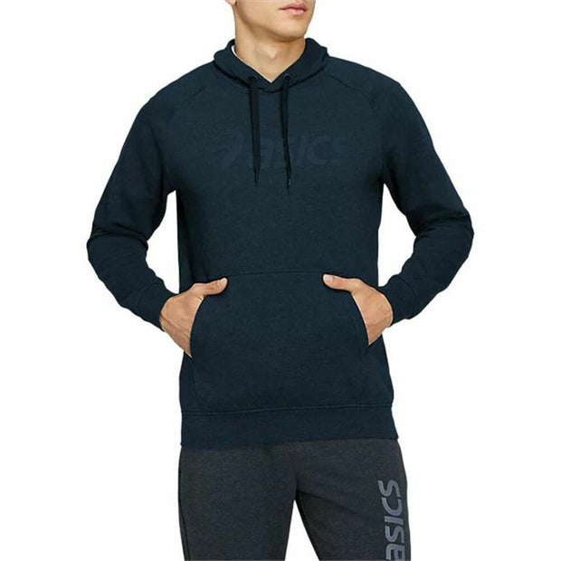 Herren Sweater mit Kapuze Asics Big Oth M Dunkelblau