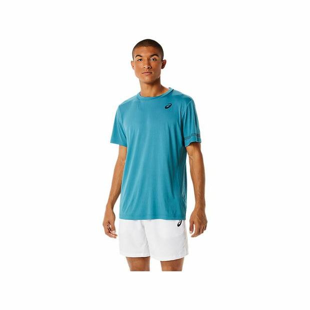 Herren Kurzarm-T-Shirt Asics Blau