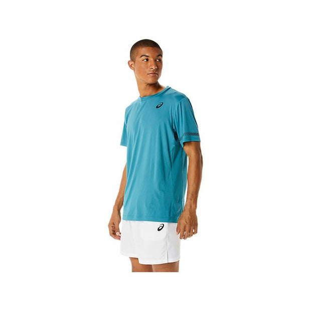 Herren Kurzarm-T-Shirt Asics Blau