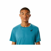 Herren Kurzarm-T-Shirt Asics Blau