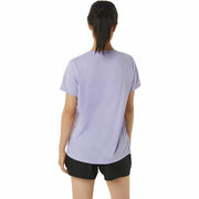 Damen Kurzarm-T-Shirt Asics Core Lila