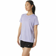 Damen Kurzarm-T-Shirt Asics Core Lila