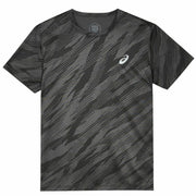 Herren Kurzarm-T-Shirt Asics Schwarz