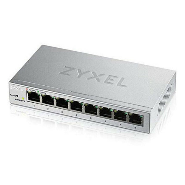 Desktop Switch ZyXEL GS1200-8-EU0101F 16 Gbps LAN RJ45 x 8 Metallic