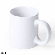Keramiktasse 145194 Weiß (80 ml) (72 Stück)