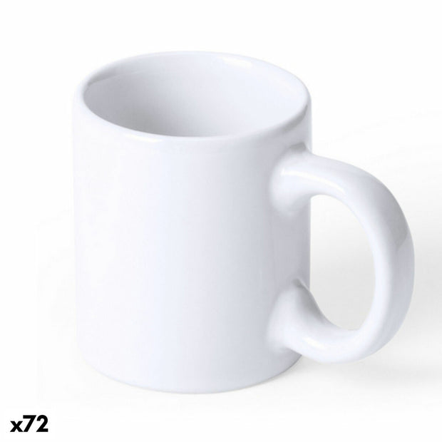 Keramiktasse 145194 Weiß (80 ml) (72 Stück)