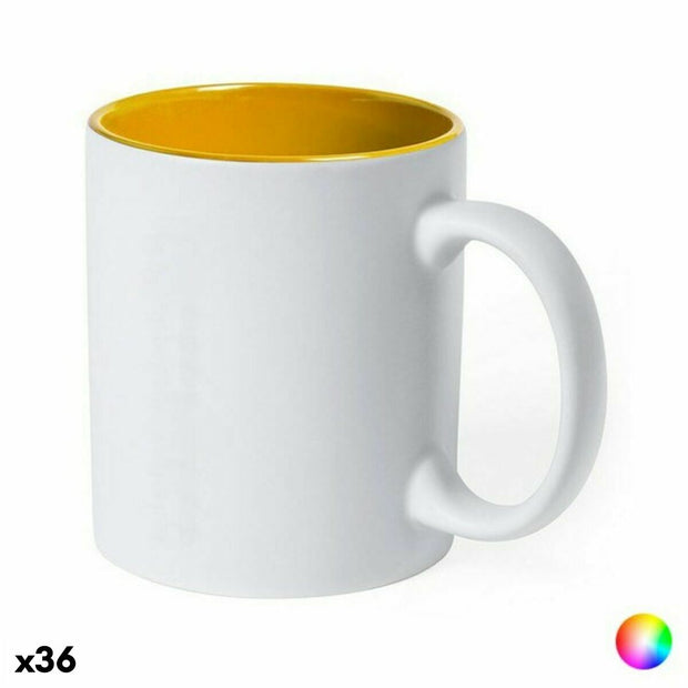 Keramiktasse 145836 zweifarbig (350 ml) (36 Stück)