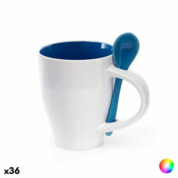 Tasse mit Löffel Top Can Cap 149459 (350 ml) (36 Stück)