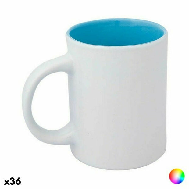 Keramiktasse 149464 zweifarbig (370 ml) (36 Stück)