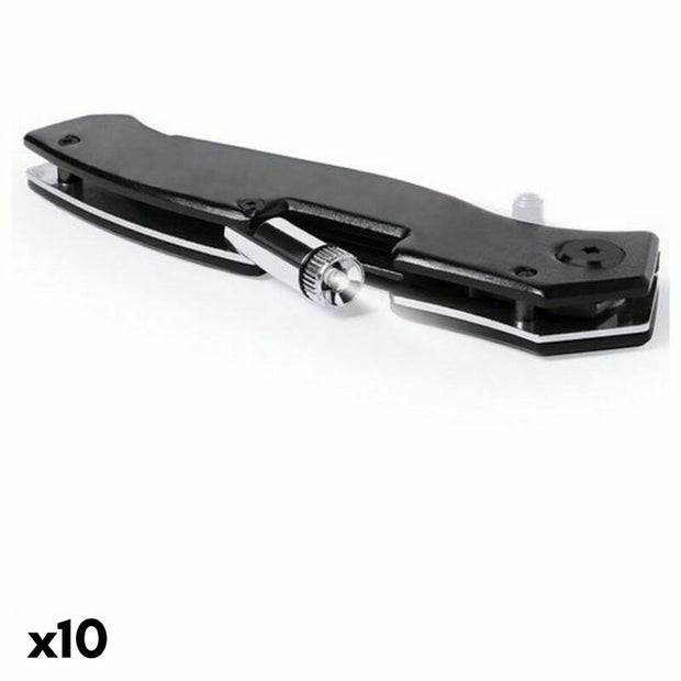 Messer mit LED-Taschenlampe 147340 Schwarz (10 Stück)