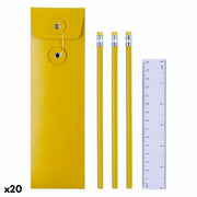 Pencil and Ruler Set Water Bullet Cannon 144709 (20 Units)