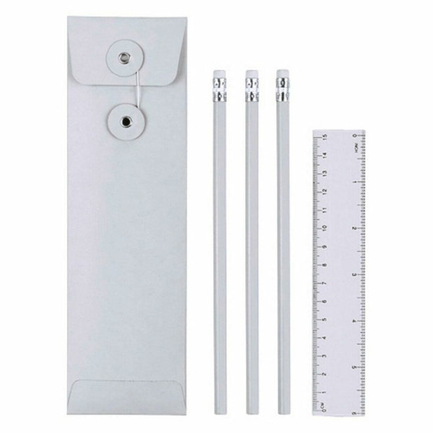 Pencil and Ruler Set Water Bullet Cannon 144709 (20 Units)