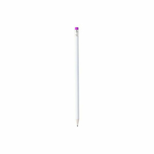 Pencil with Eraser 146070 White (100 Units)