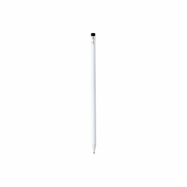 Pencil with Eraser 146070 White (100 Units)