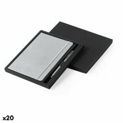 Stationery Set 146397 Silver (20 Units)
