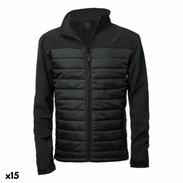 Sportjacke Unisex 146466 Schwarz Wasserfest (15 Stück)
