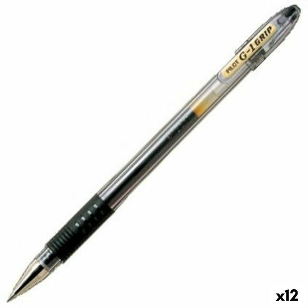 Roller Pen Pilot G-1 0,32 mm Black (12 Units)