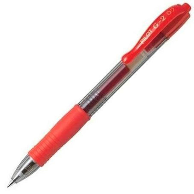 Gel pen Pilot G-2 07 Red Ball 0,4 mm (12 Units)