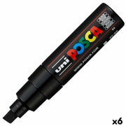 felt-tip pens POSCA PC-8K Black 6 Units