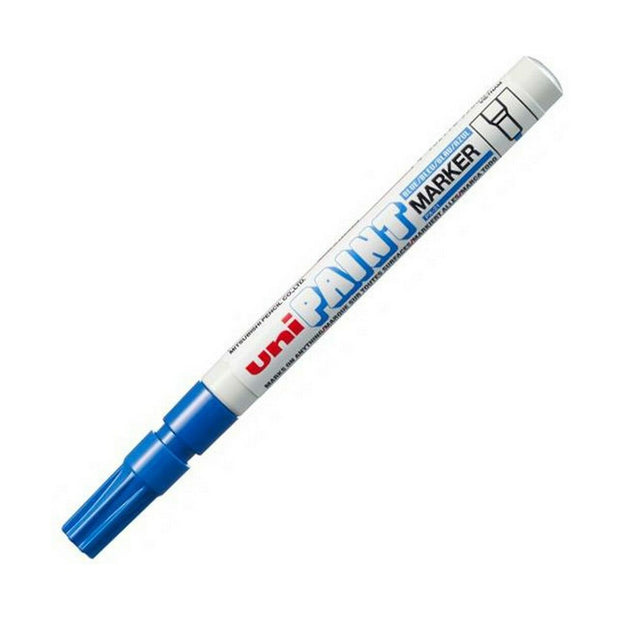 Set of Markers Uni-Ball PX-21L 6 Pieces Blue (2 Units)