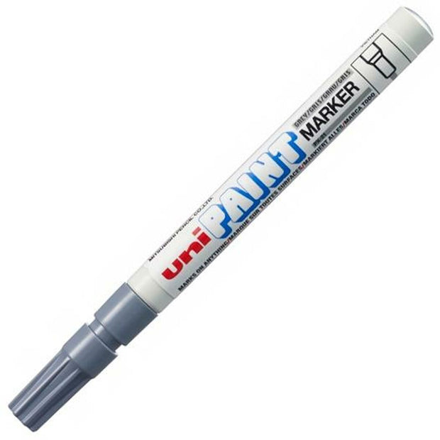 Permanent marker Uni-Ball Paint PX-21L Grey 12 Units