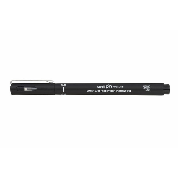 Permanent marker Uni-Ball PIN08-200(S) Black 12 Units