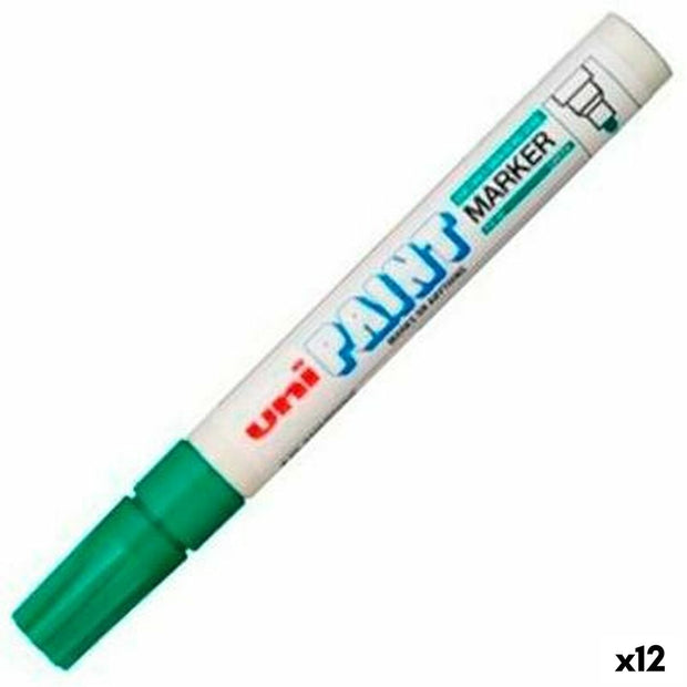 Permanent marker Uni-Ball PX-20 Green 2,8 mm (12 Units)
