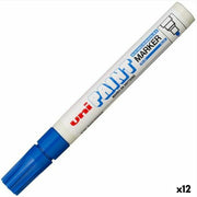 Permanent marker Uni-Ball PX-20 Blue 2,8 mm (12 Units)