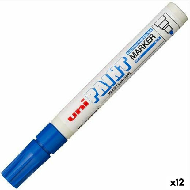 Permanent marker Uni-Ball PX-20 Blue 2,8 mm (12 Units)