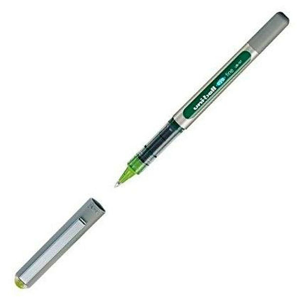 Liquid ink ballpoint pen Uni-Ball Rollerball Eye Fine UB-157 Light Green 12 Units