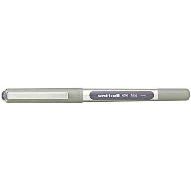 Liquid ink ballpoint pen Uni-Ball Rollerball Eye Fine UB-157 Violet 12 Units