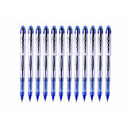 Liquid ink ballpoint pen Uni-Ball Vision Elite UB-200 Dark blue 12 Units