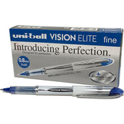 Liquid ink ballpoint pen Uni-Ball Vision Elite UB-200 Dark blue 12 Units