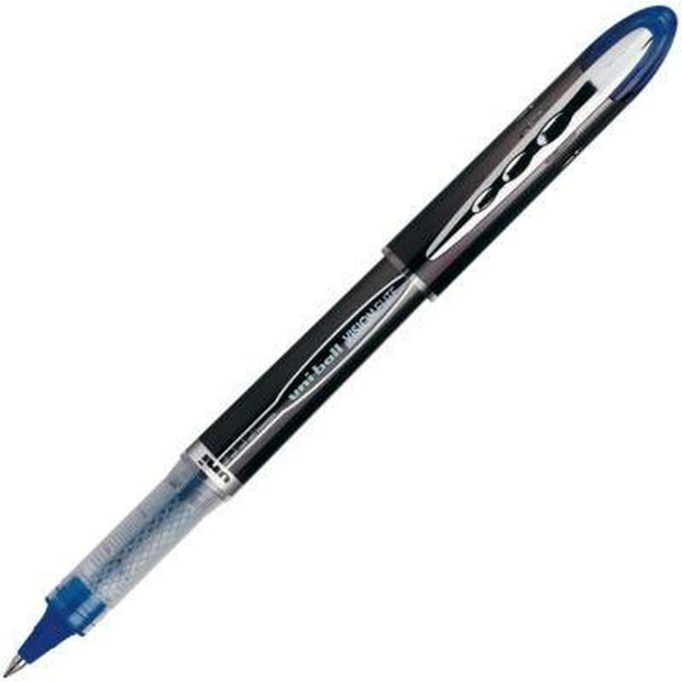 Liquid ink ballpoint pen Uni-Ball Vision Elite UB-205 Dark blue 12 Units