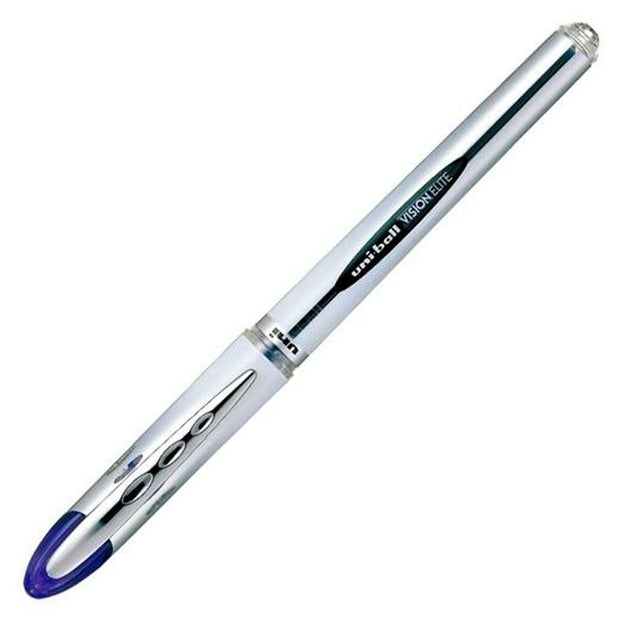 Liquid ink ballpoint pen Uni-Ball Vision Elite UB-205 Blue 12 Units