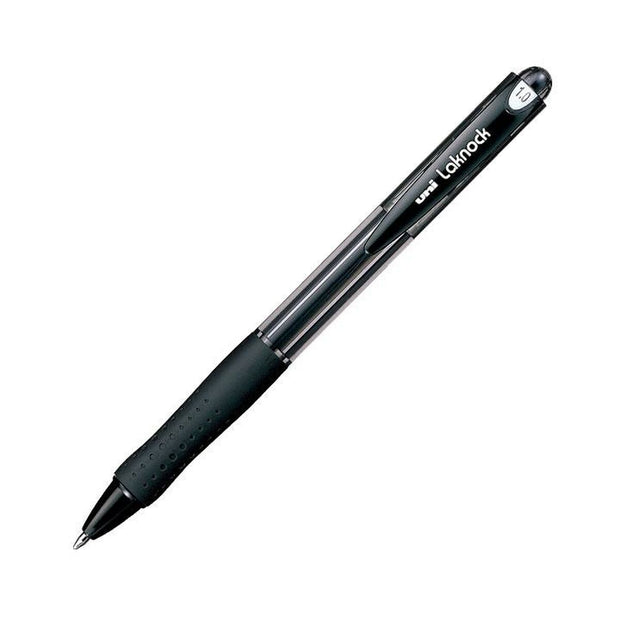 Liquid ink ballpoint pen Uni-Ball Rollerball Laknock SN-100 Black 12 Units