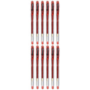 Liquid ink ballpoint pen Uni-Ball Rollerball Signo Basicos UM-120 Red 12 Units